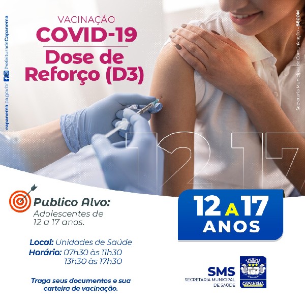 Vacinação COVID-19 Dose de Reforço